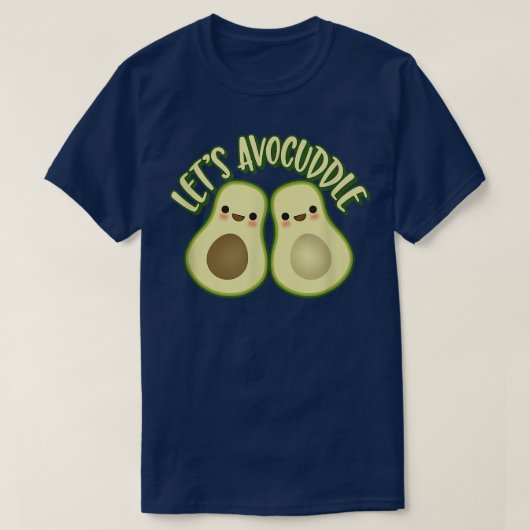 Niedlich Kawaii Style Avocado Couple Gift Geschenk T-Shirt (Design vorne)