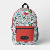 Niedlich Kawaii Sushi School Bedruckter Rucksack (Vorderseite)
