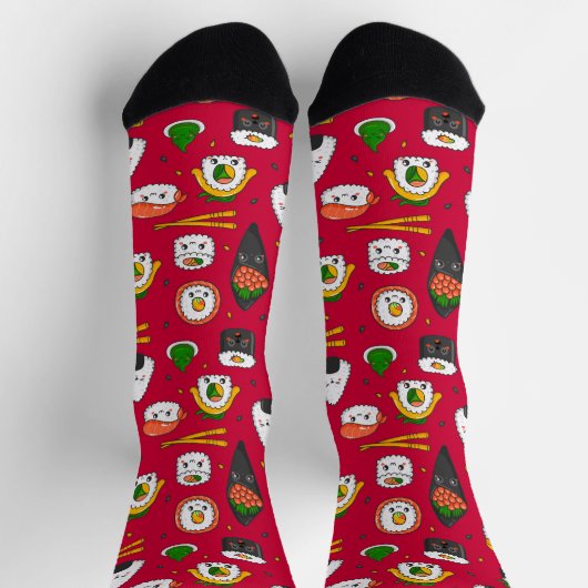 Niedlich Kawaii Sushi Socken (Oben)