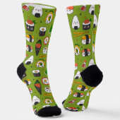 Niedlich Kawaii Sushi Socks Socken (Gewinkelt)