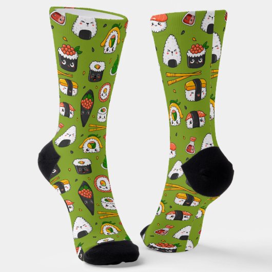 Niedlich Kawaii Sushi Socks Socken (Gewinkelt)