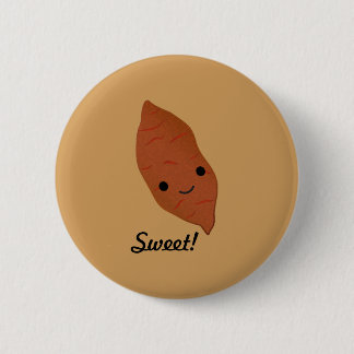 Niedlich Kawaii Sweet Potato Button