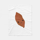 Niedlich Kawaii Sweet Potato Fleecedecke (Vorderseite)