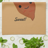 Niedlich Kawaii Sweet Potato Geschirrtuch (Gefaltet)