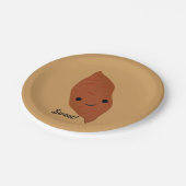 Niedlich Kawaii Sweet Potato Pappteller (Schrägansicht)
