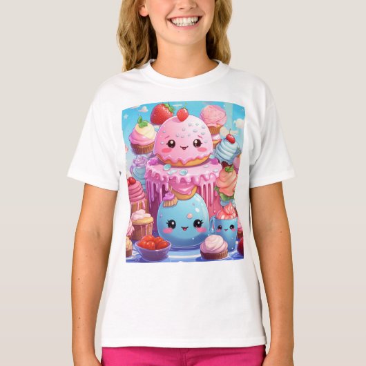 Niedlich Kawaii. T-Shirt (Vorderseite)