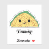Niedlich Kawaii Taco Aufkleber (Blatt)