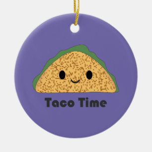 Niedlich Kawaii Taco Time Taco Keramik Ornament
