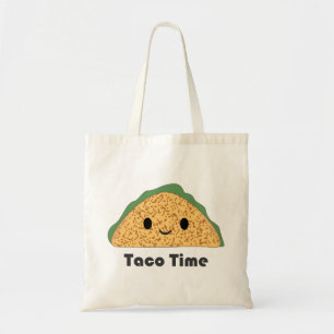 Niedlich Kawaii Taco Time Taco Tragetasche
