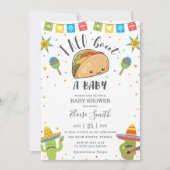 Niedlich Kawaii Taco'Bout a Baby Fiesta Babydusche Einladung (Vorderseite)