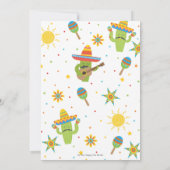 Niedlich Kawaii Taco'Bout a Baby Fiesta Babydusche Einladung (Rückseite)