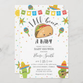 Niedlich Kawaii Taco'Bout a Baby Fiesta Babydusche Einladung (Vorne/Hinten)