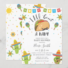 Niedlich Kawaii Taco'Bout a Baby Fiesta Babydusche Einladung