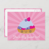 Niedlich Kawaii Tart Postkarte (Vorne/Hinten)