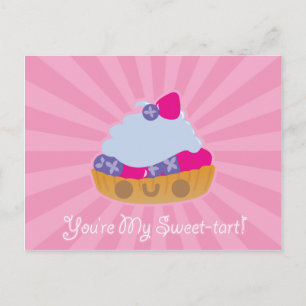 Niedlich Kawaii Tart Postkarte