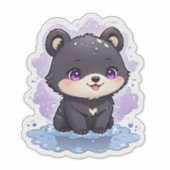 Niedlich Kawaii Teddy Bear Aufkleber (Vorderseite)