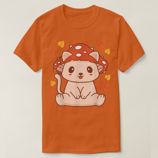 Niedlich Kawaii Toadstool Katze - ästhetisches Pil T-Shirt (Design vorne)