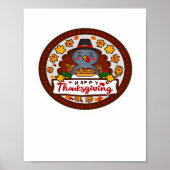 Niedlich Kawaii Türkei - Happy Thanksgiving Classi Poster (Vorne)