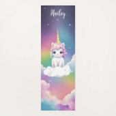 Niedlich Kawaii Unicorn Kinder Yoga Mat Yogamatte (Vorderseite)