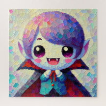 Niedlich Kawaii Vampire Boy Jigsaw Puzzle