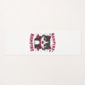 Niedlich Kawaii Vampire Cat Halloween Yogamatte (Vorderseite (Horizontal))