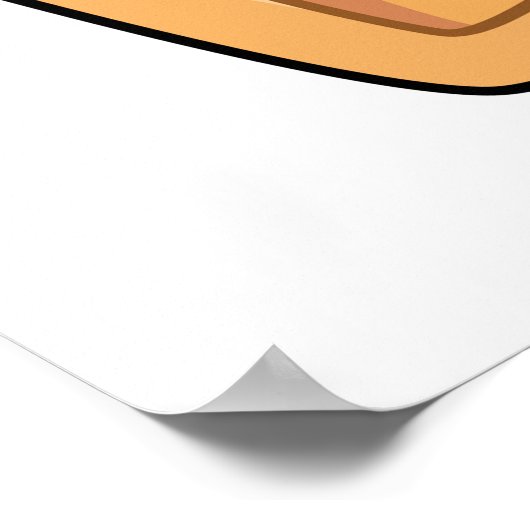 Niedlich Kawaii Waffle Poster (Ecke)