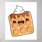 Niedlich Kawaii Waffle Poster (Vorne)