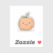 Niedlich Kawaii Watercolor Pumpkin Aufkleber (Blatt)