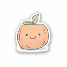 Niedlich Kawaii Watercolor Pumpkin