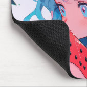 Niedlich Kawaii Watermelon Mousepad (Ecke)