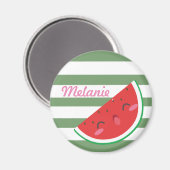 Niedlich Kawaii Watermelon Personalisiert Magnet (Vorderseite/Rückseite)