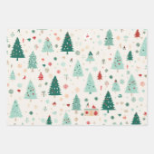 Niedlich Kawaii Weihnachten Geschenkpapier Set (Vorderseite 2)