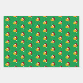 Niedlich Kawaii Weihnachtsmango Geschenkpapier Set (Vorderseite)