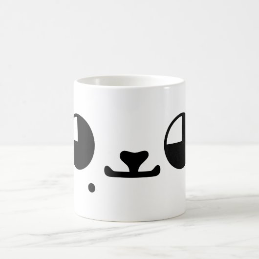 Niedlich Kawaii Welppy Dog Japanisch Kaomoji Emoti Kaffeetasse (Mittel)