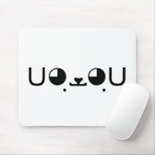 Niedlich Kawaii Welppy Dog Japanisch Kaomoji Emoti Mousepad (Mit Mouse)