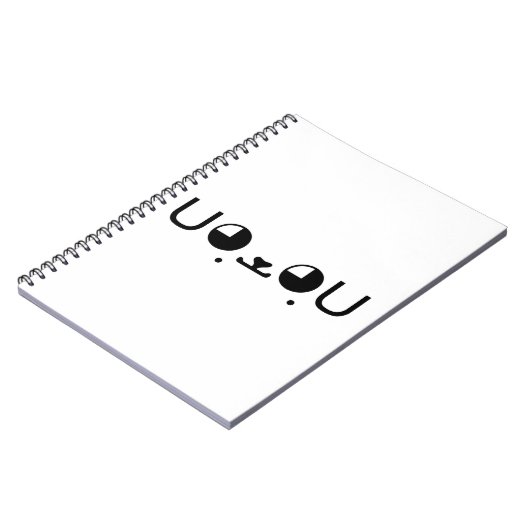 Niedlich Kawaii Welppy Dog Japanisch Kaomoji Emoti Notizblock (Linke Seite)