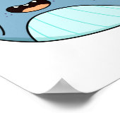 Niedlich Kawaii Whale Poster (Ecke)