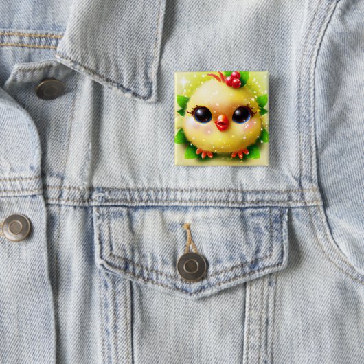 Niedlich Kawaii Yellow Baby Chick Button (Beispiel)