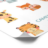 Niedlich Kawaii Zen Animals Illustration Personali Poster (Ecke)