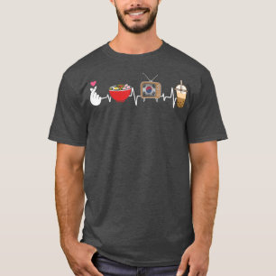 Niedlich Kawii K-Pop Ramen Boba Tea K-Drama Lover- T-Shirt