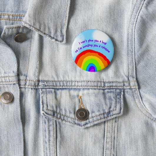 Niedlich keine Schläger, die dir einen Regenbogen Button (Beispiel)