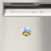 Niedlich keine Schläger, die dir einen Regenbogen  Magnet (In Situ (Geschirrspüler))