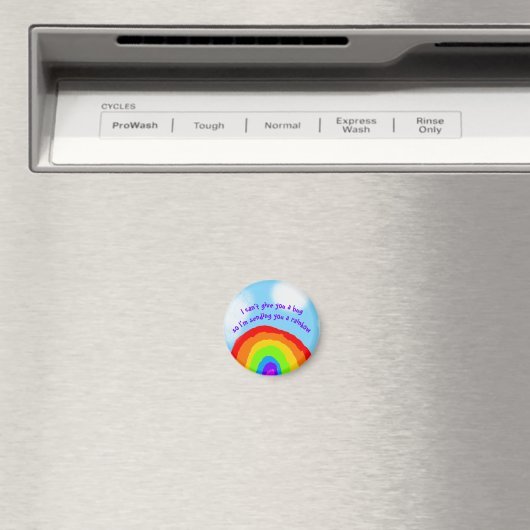 Niedlich keine Schläger, die dir einen Regenbogen  Magnet (In Situ (Geschirrspüler))
