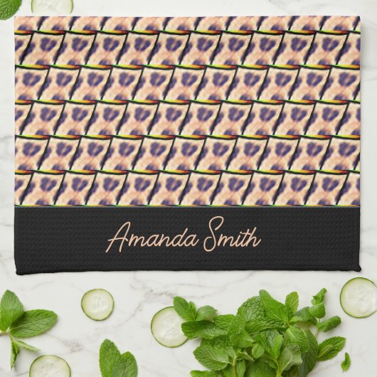 Niedlich Kenyan Leopard Pattern Geschirrtuch (Gefaltet)