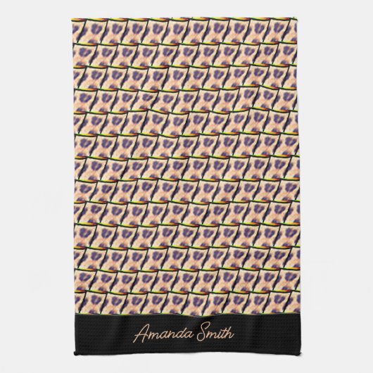 Niedlich Kenyan Leopard Pattern Geschirrtuch (Vertikal)