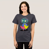 Niedlich Kenyan Zombie Tri-Blend Shirt (Vorderseite voll)