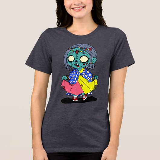 Niedlich Kenyan Zombie Tri-Blend Shirt (Vorderseite)
