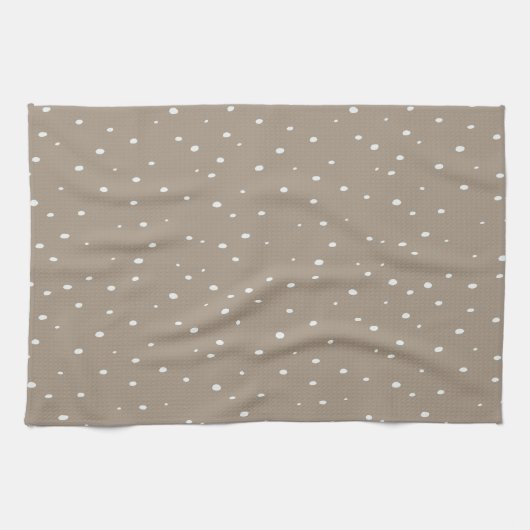 Niedlich Khaki Polka Dot Geschirrtuch (Horizontal)