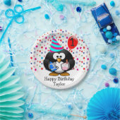 Niedlich Kid 1. Happy Birthday Pinguin Pappteller (Party)