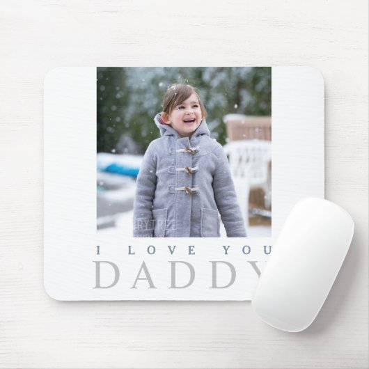 Niedlich Kid Foto I Liebe Sie Daddy Mousepad (Mit Mouse)